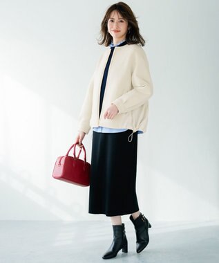 ANY SIS S フォルミックコンビ アウター アイボリー