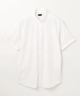 JOSEPH HOMME リネンストレッチブロード 　ウィングカラー半袖シャツ ホワイト系