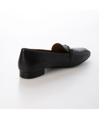 ing <ing>スクエアトゥビットローファー ブラック