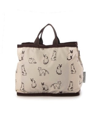 UNBILLION カシュカシュ cachecache / キャットプリントバッグインバッグ アイボリー