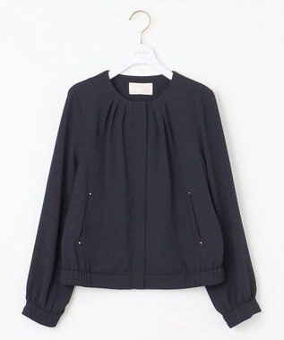 ANY SIS 【洗える】スプリング ブルゾン ネイビー