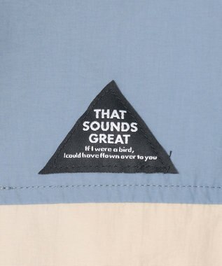 ANY KIDS スタンドカラー ウインドブレーカー ブルー×グレー