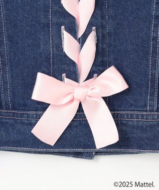 ANY KIDS 【Barbie(TM)】リボン デニムジャケット インディゴ