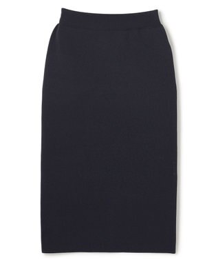 UNFILO BEAUTY FORM KNIT ペプラムセットアップ ネイビー