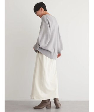 AMERICAN HOLIC バイパチ袖ボリュームニットプルオーバー　 Light Gray Mixture