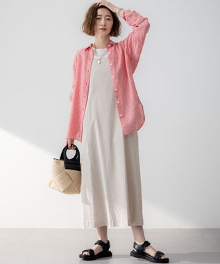 23区 S LIBECO ベーシック シャツ トマトストライプ