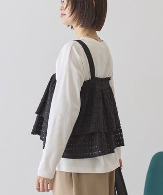 AMERICAN HOLIC シアーチェックビスチェ Black