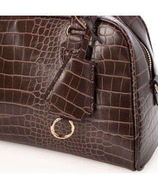 UNBILLION カシュカシュ cachecache / アソート合皮ボストンバッグ ブラウン