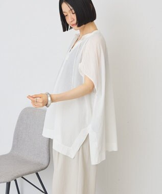 AMERICAN HOLIC フレンチスリーブスキッパーブラウス Ivory