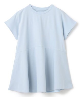 UNFILO BEAUTY FORM ペプラムＴシャツ スカイブルー