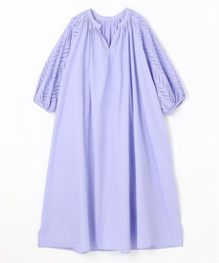ANY L 【ペチコート付】エンブロイダリーワンピース ラベンダー