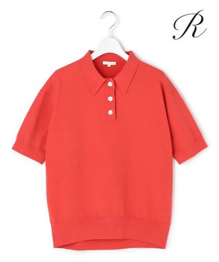 23区 【R(アール)】アイスニット 襟付きデザイン トップス