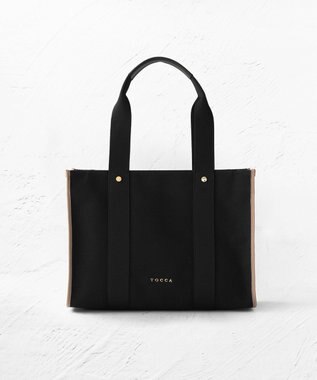 TOCCA TRIM RIBBON A4TOTE A4トートバッグ ブラック系
