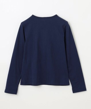 組曲 KIDS 【150-160㎝】トロンプルイユロン Tシャツ ネイビー