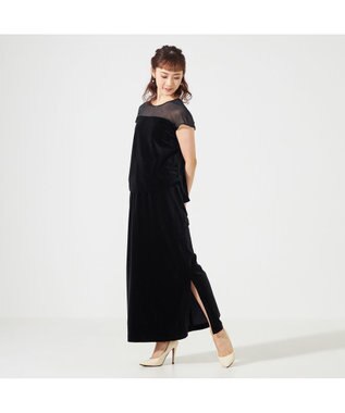 Chacott velour tops ブラック（ロベット）