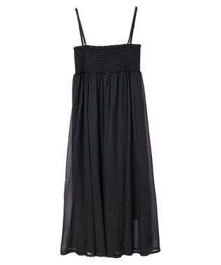 Green Parks ・ＥＬＥＮＣＡＲＥ　ＤＵＥ　ラメシフォンキャミワンピース Black