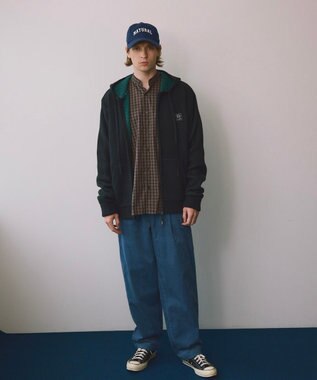 OP／FILA 【ocean pacific】ニットジップパーカー ネイビー