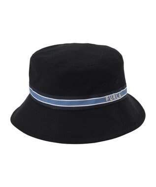 MOONBAT FURLA(フルラ) バケットハット　グログラン巻き ブラック