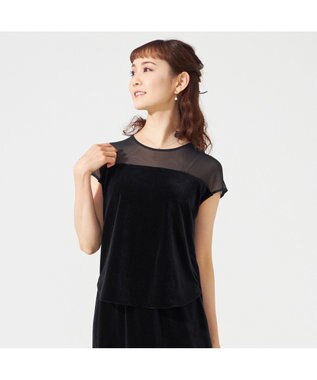 Chacott velour tops ブラック（ロベット）