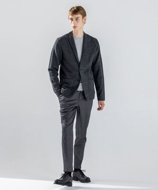 JOSEPH HOMME 【新素材】リンクスツイード　ニットジャケット グレー系