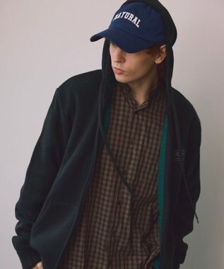 OP／FILA 【ocean pacific】ニットジップパーカー ネイビー