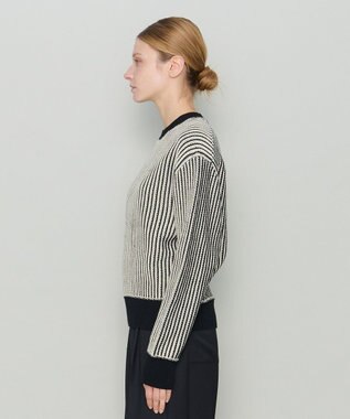 JOSEPH 【洗える】バイオテープコットン　ラウンドネックニット Black