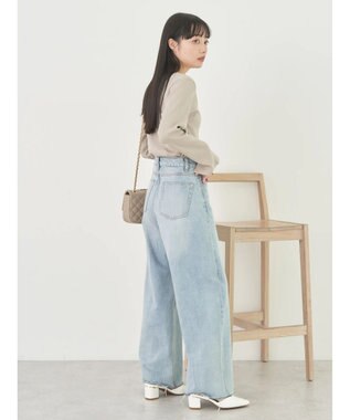 earth music&ecology パールヘンリーリブプルオーバー Beige