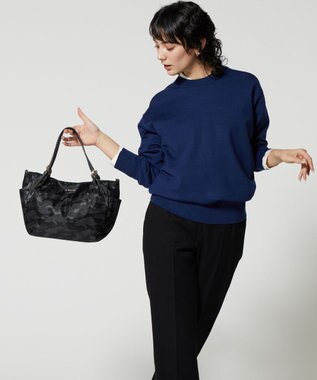 LA BAGAGERIE シャドージャカード 2WAYミニトートバッグ ブラック