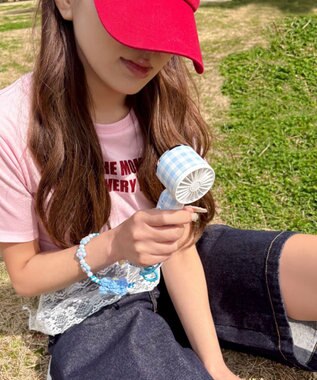 WEGO 【暑さ対策】3WAYペルチェハンディファン 柄1