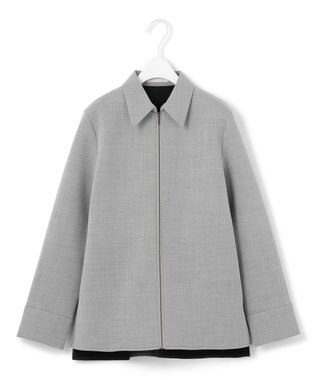 ICB L モスリンボンディング ブラウス ライトグレー系