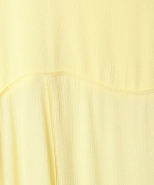 Green Parks ボリュームスリーブティアードワンピース Yellow