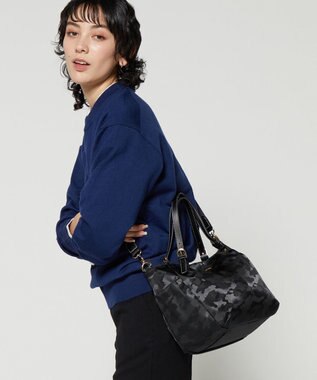 LA BAGAGERIE シャドージャカード 2WAYミニトートバッグ ブラック