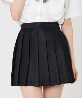 WEGO 【SCHOOLITEM】スクールプリーツスカート ブラック