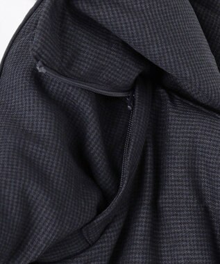 J.PRESS LADIES S 千鳥&グレンチェック ロング ダウン コート ネイビー系3