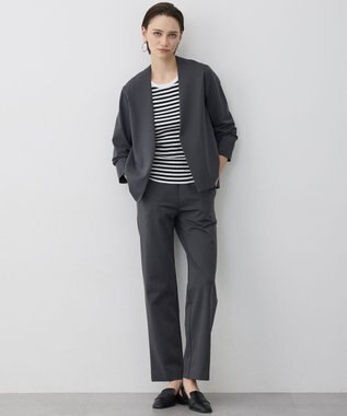 ICB 4×2リブ プルオーバーカットソー ネイビーボーダー