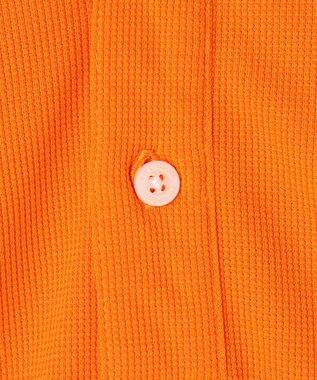 PW CIRCULUS 【MEN】ミニワッフル鹿の子ポロ ゴルフ オレンジ系