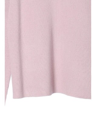 earth music&ecology やわらかタッチハイネックリブプルオーバー Lavender