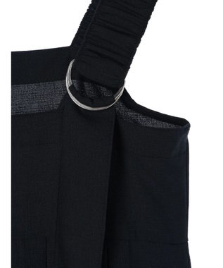 Green Parks armonia.ギャザーストラップワンピース Navy