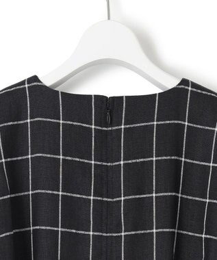 J.PRESS YORK STREET 【WOMEN】リネンライクイージーフィット ワンピース ブラック系3