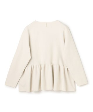 UNFILO BEAUTY FORM KNIT ペプラムセットアップ グレージュ