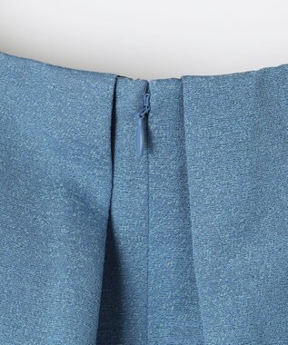 組曲 L ラメジャカード ボートネックワンピース ブルー系