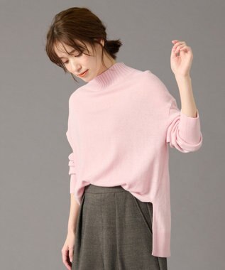 ANY 【手洗い可】イタリーヤーンウールカシミヤミックスプルオーバー ペールピンク