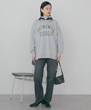 AMERICAN HOLIC 【WEB限定】BRUNSWICK GEORGIA BIGスウェット Light Gray Mixture