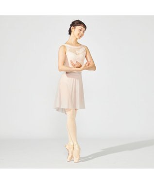 Chacott ノースリーブレオタード ベビーピンク