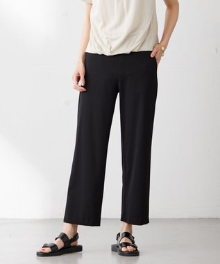  【洗える】 ハリプルライトジャージー パンツ