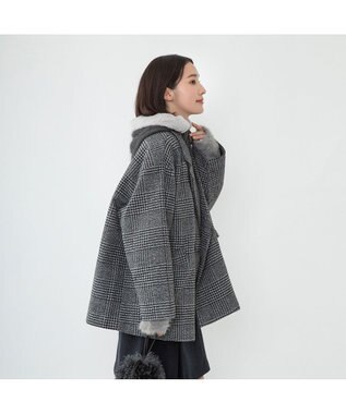 林八百吉商店 un chapeau アンゴラバラクラバ オフブラック