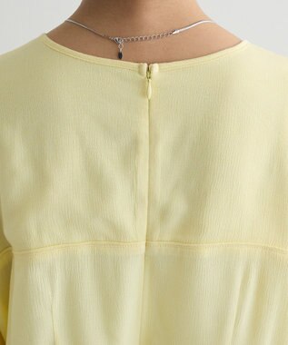 Green Parks ボリュームスリーブティアードワンピース Yellow