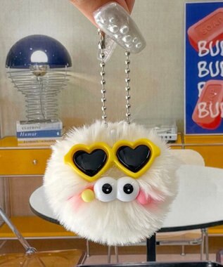 WEGO ミニサングラスモンスターぬいぐるみキーホルダー