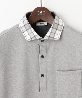JOSEPH ABBOUD 【キングサイズ・微起毛/ジャパンファブリック】ウィンターダディー ポロシャツ ライトグレー系