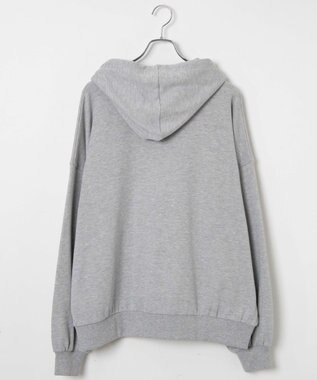 WEGO 【SCHOOLITEM】ルーズフィットプルパーカー 杢グレー